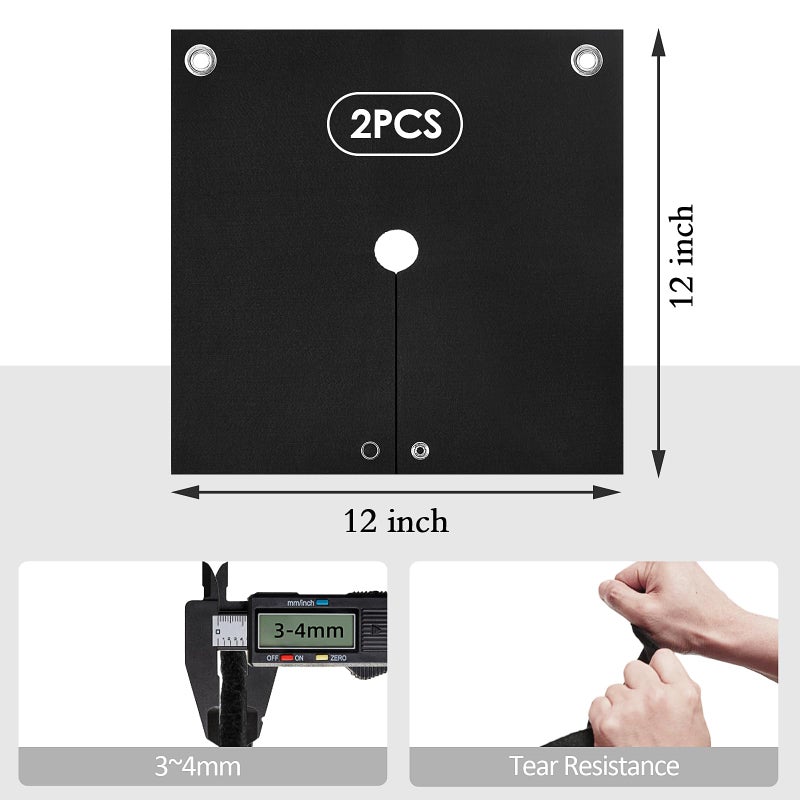 TOHONFOO Welding Blanket Fireproof, 2 Packs Opening Shape Welding Mat, Heat Resistant Solder Blanket Up To 1800F, Flame Retardant Carbon Felt Heat Shield Mat for Solder Plumbers HVAC Torch Protector - Image 5